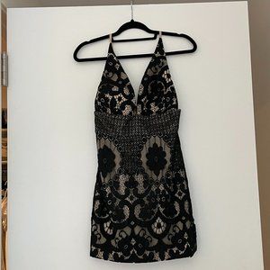 Minuet Black Mini Dress